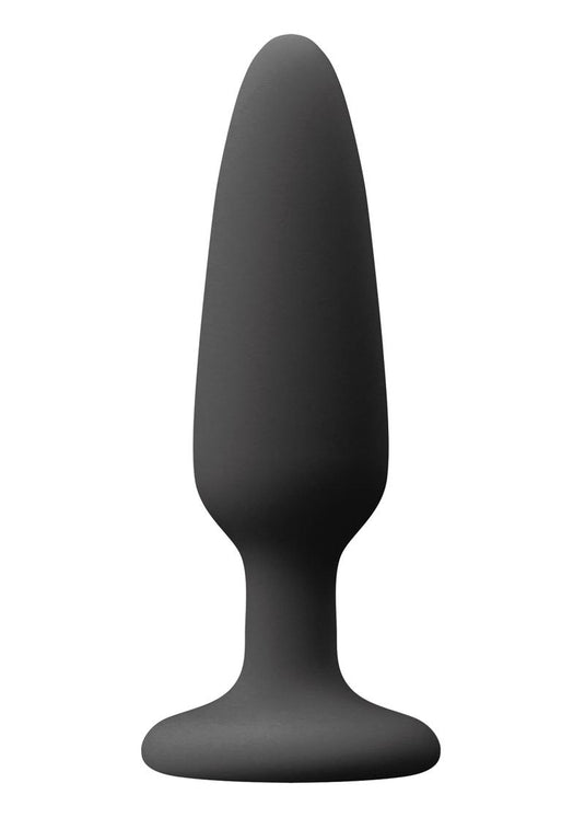 Colours Pleasure Plug Silicone Butt Plug - Black - Small