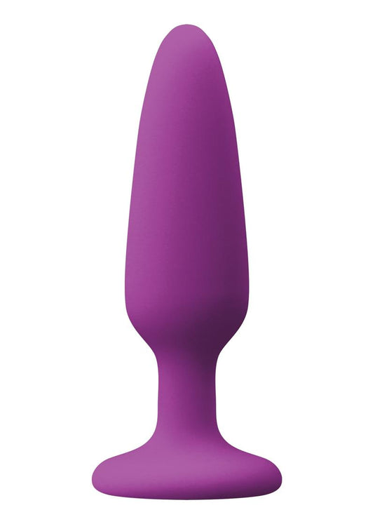 Colours Pleasure Plug Silicone Butt Plug - Purple - Small