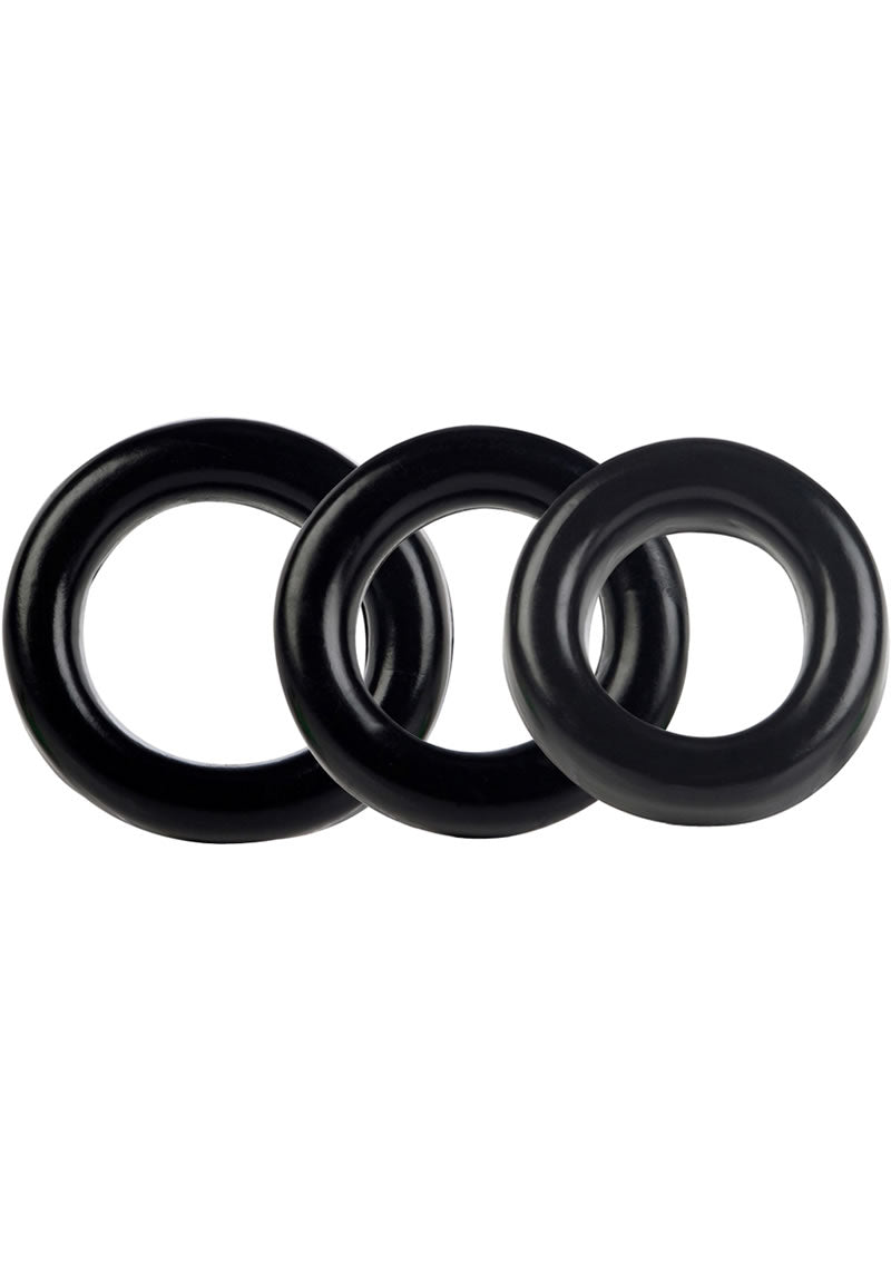 Load image into Gallery viewer, Colt 3 Ring Set Cock Rings - Black
