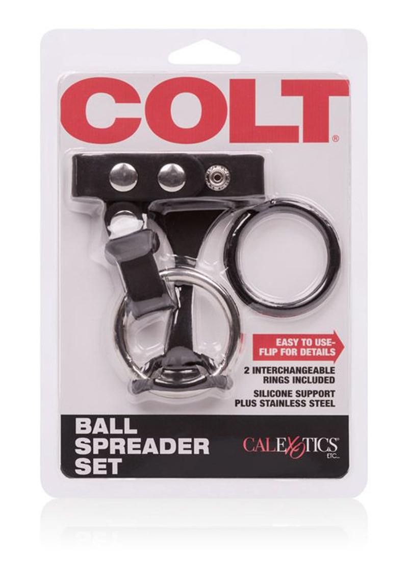 Load image into Gallery viewer, Colt Ball Spreader Set Cock Ring - Black
