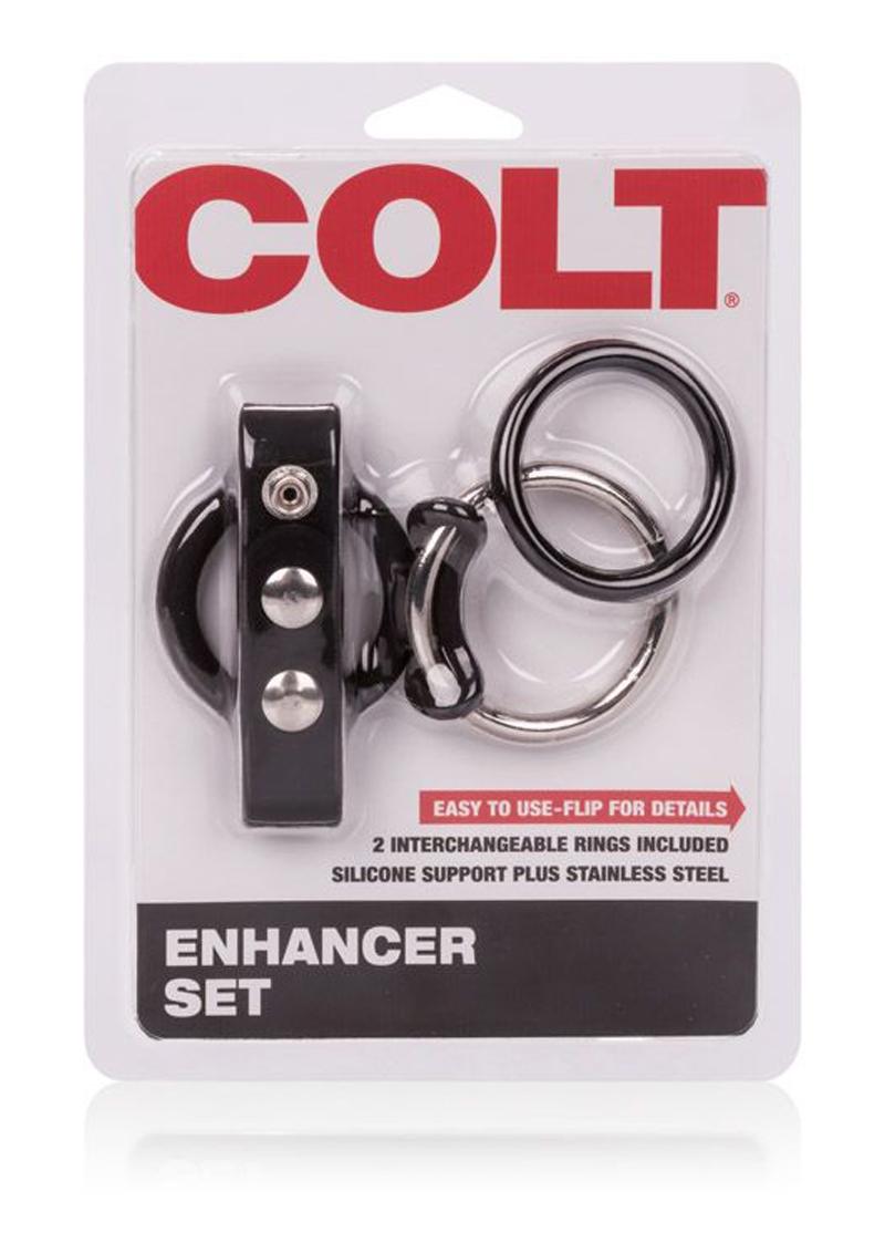 Load image into Gallery viewer, Colt Enhancer Set Cock Ring - Black
