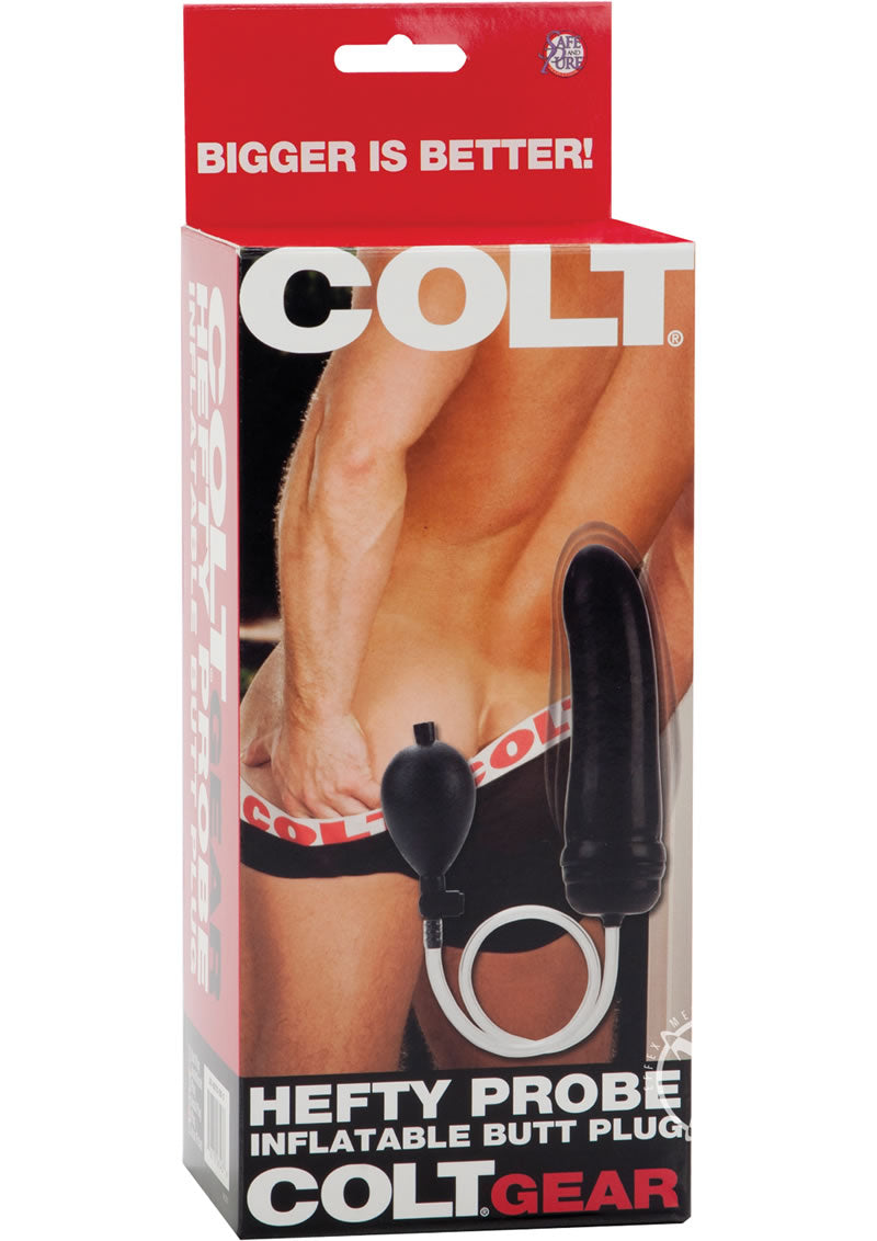 Load image into Gallery viewer, Colt Hefty Probe Inflatable Butt Plug - Black
