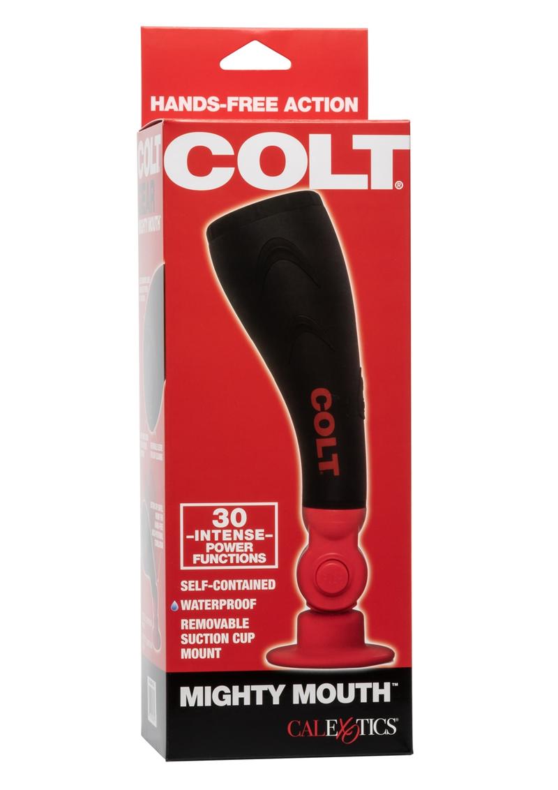 Load image into Gallery viewer, Colt Mighty Mouth Vibrating Stroker - Mouth - Black
