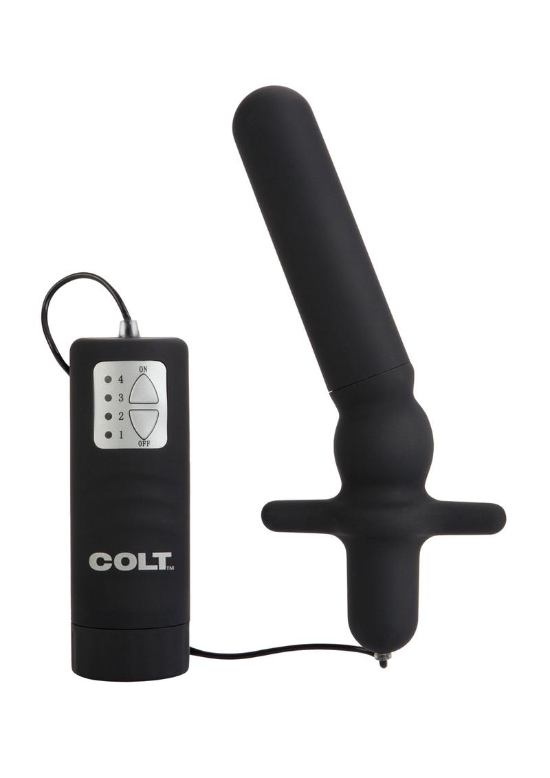 Load image into Gallery viewer, Colt Power Anal-T Vibrating Butt Plug with Remote Control - Black
