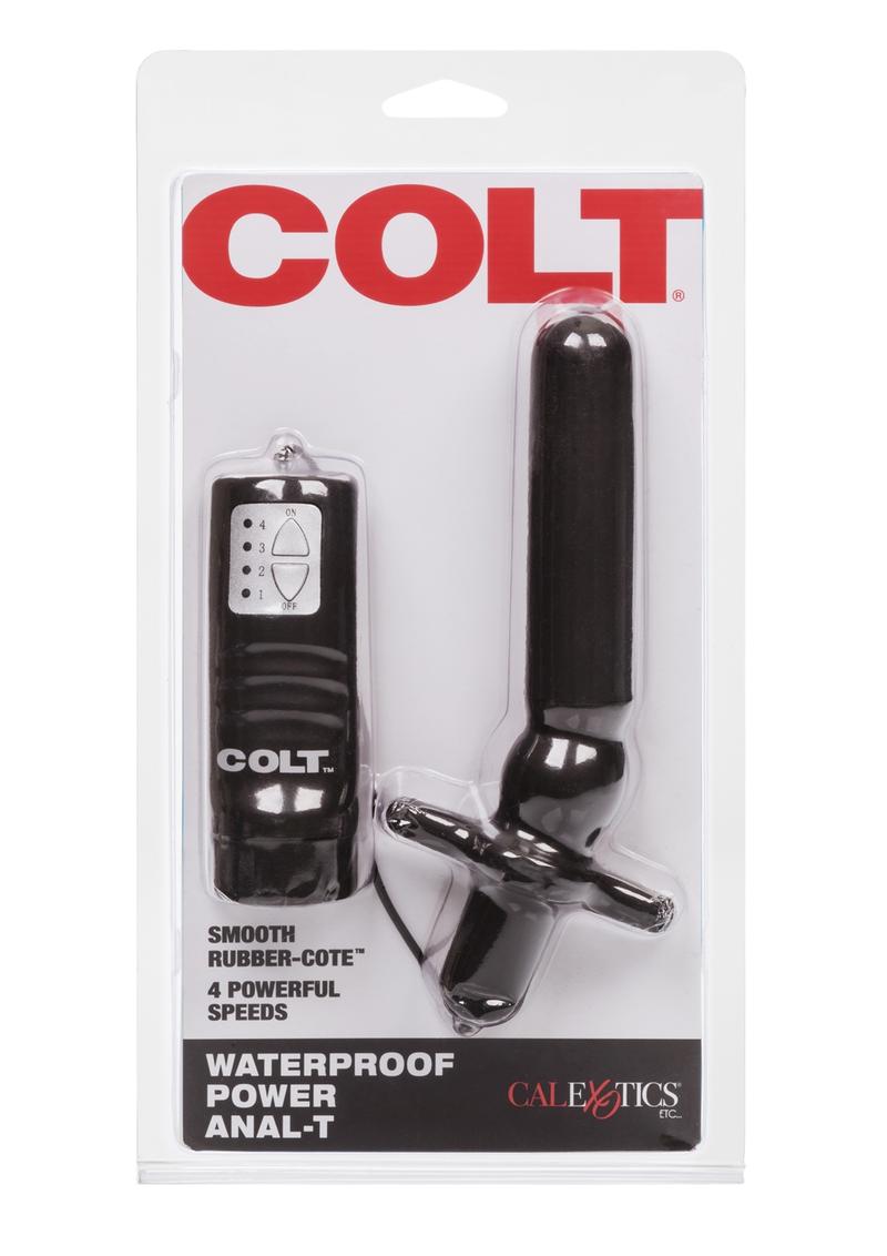 Load image into Gallery viewer, Colt Power Anal-T Vibrating Butt Plug with Remote Control - Black
