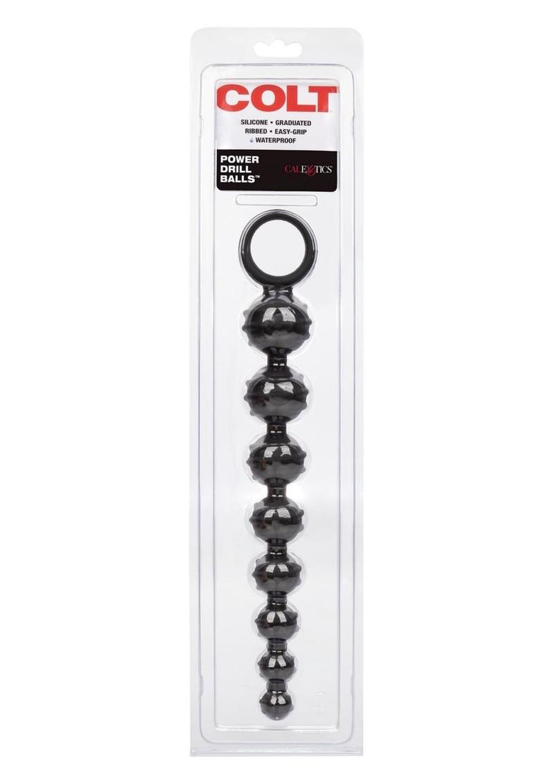 Load image into Gallery viewer, Colt Power Drill Silicone Anal Beads - Black
