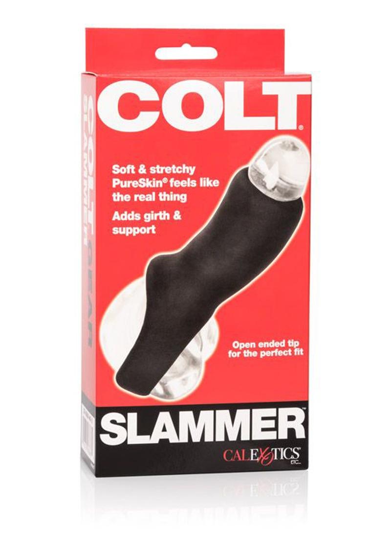 Load image into Gallery viewer, Colt Slammer Penis Sleeve - Black - 4.25in
