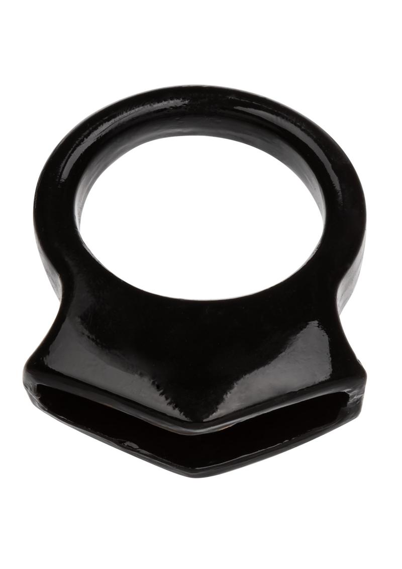 Load image into Gallery viewer, Colt Snug Grip Dual Support Cock Ring Scrotum Support - Black
