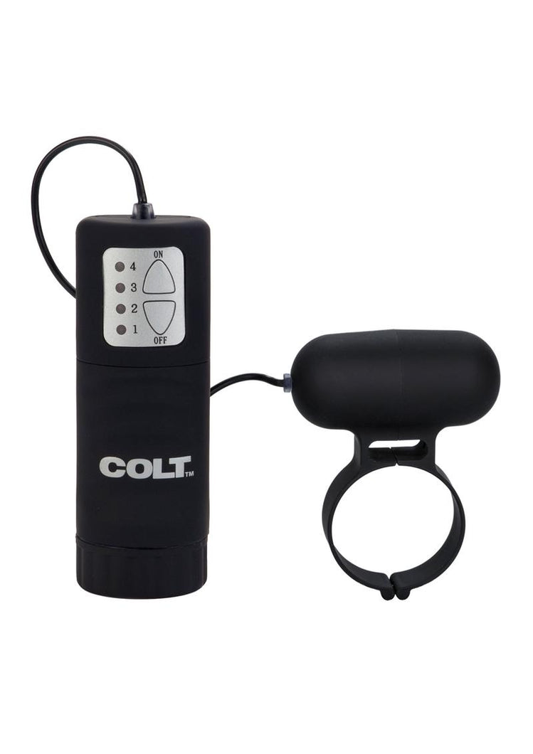 Colt Waterproof Power Vibrating Cock Ring - Black