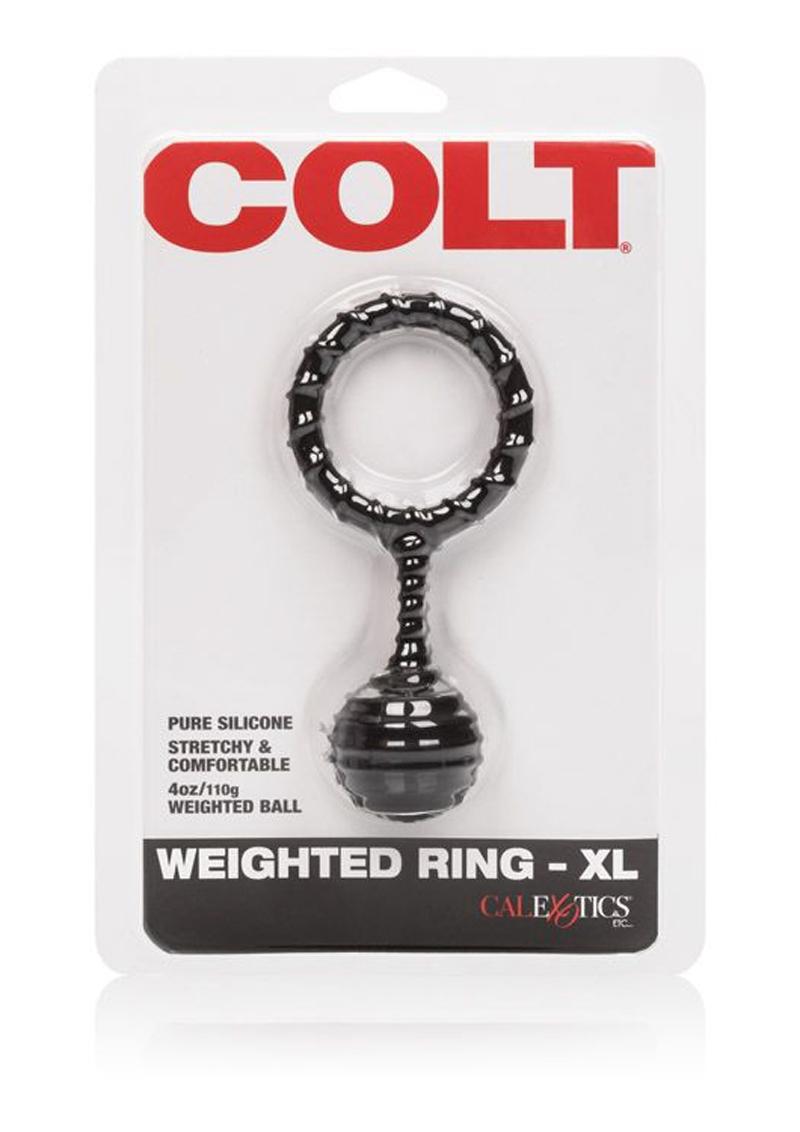 Load image into Gallery viewer, Colt Weighted Ring XL Silicone - Black - XLarge
