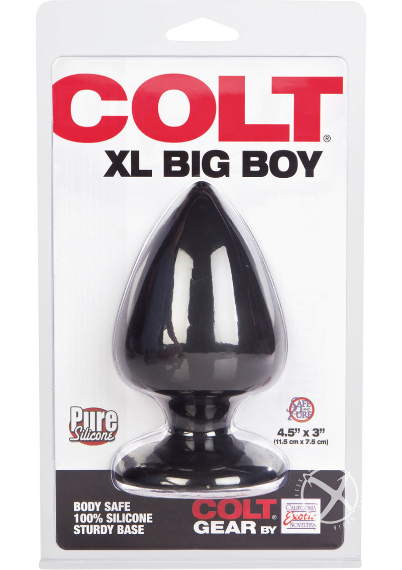 Load image into Gallery viewer, Colt XL Big Boy Silicone Butt Plug - Black - XLarge
