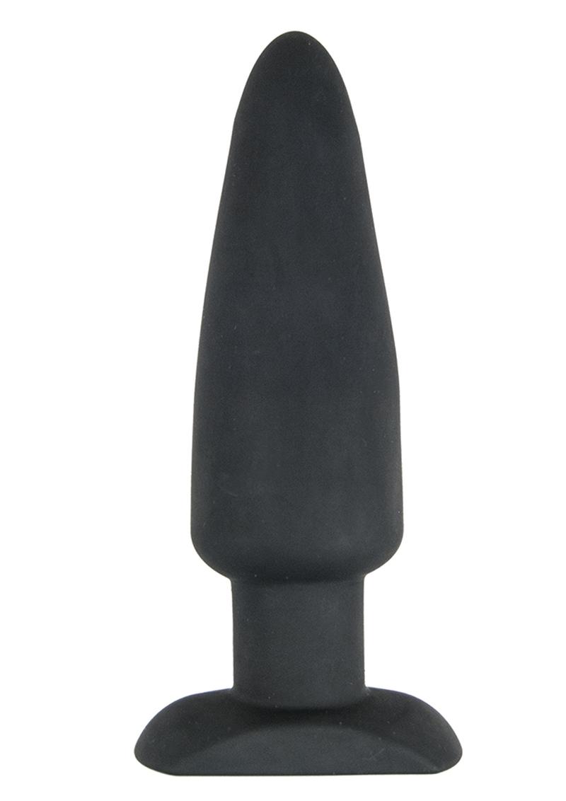 Load image into Gallery viewer, Commander Essential Silicone Rechargeable Vibrating Warming Butt Plug - Black
