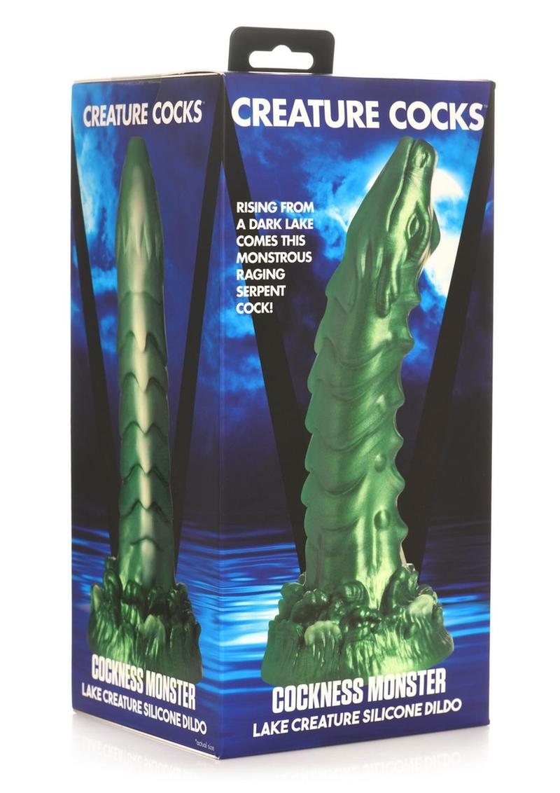 Load image into Gallery viewer, Creature Cocks Monster Lake Creature Silicone Dildo - Multicolor
