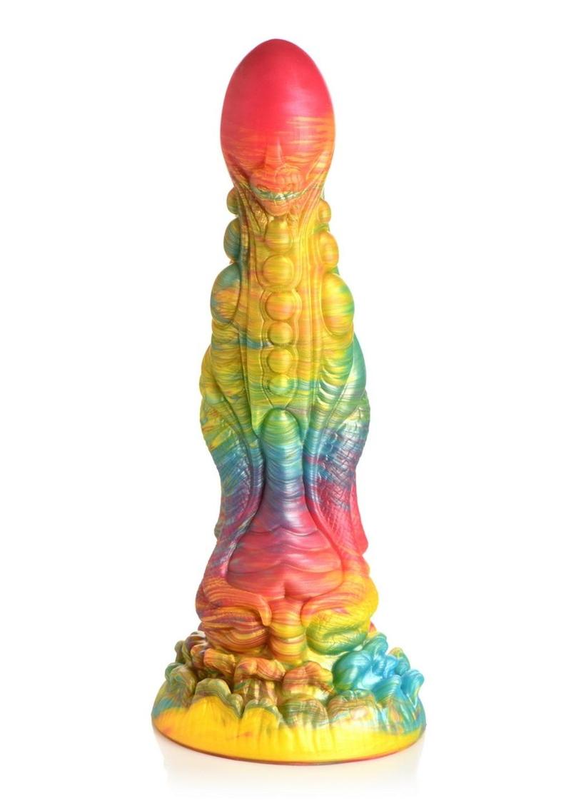 Load image into Gallery viewer, Creature Cocks Majestic Merman Silicone Dildo - Rainbow
