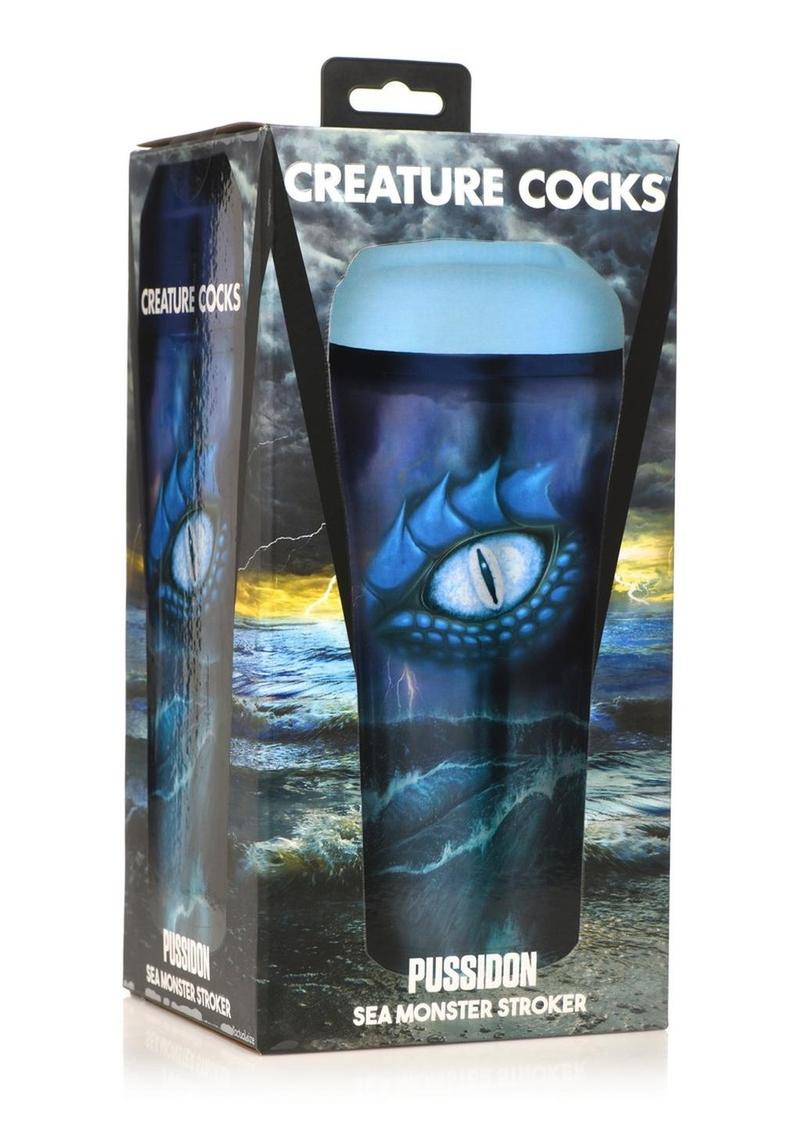 Load image into Gallery viewer, Creature Cocks Pussidon Sea Monster Stroker - Black/Blue
