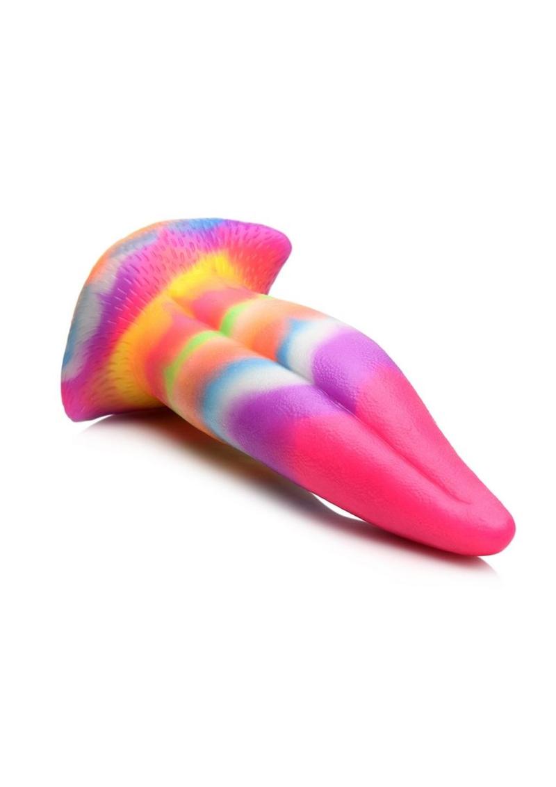 Load image into Gallery viewer, Creature Cocks Unicorn Tongue Glow In The Dark Silicone Dildo
