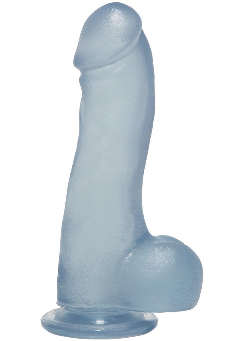 Load image into Gallery viewer, Crystal Jellies Master Dildo with Balls - Clear - 7.5in
