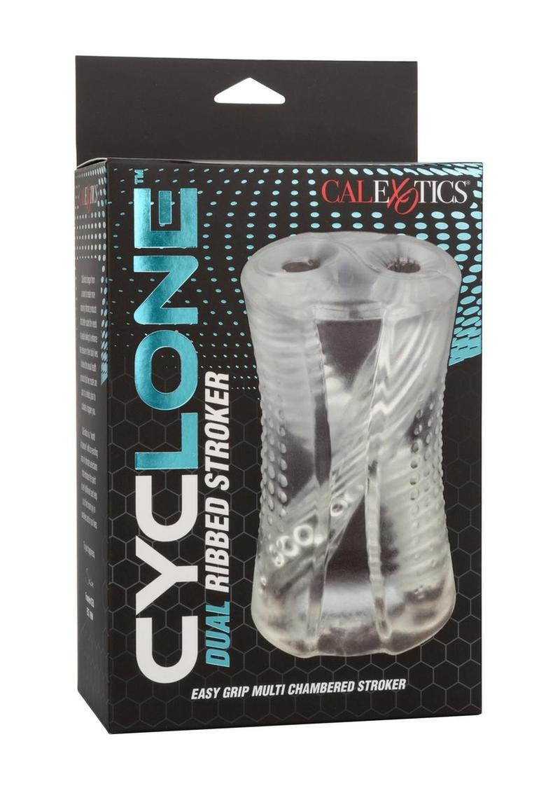 Load image into Gallery viewer, Cyclone Dual Ribbed Stroker - Clear
