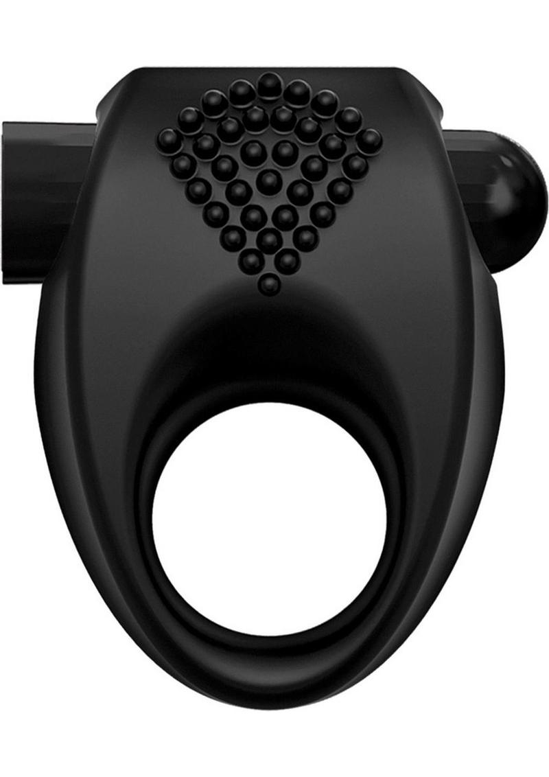 Load image into Gallery viewer, Decadence Ring Man Silicone Vibrating Cock Ring - Black
