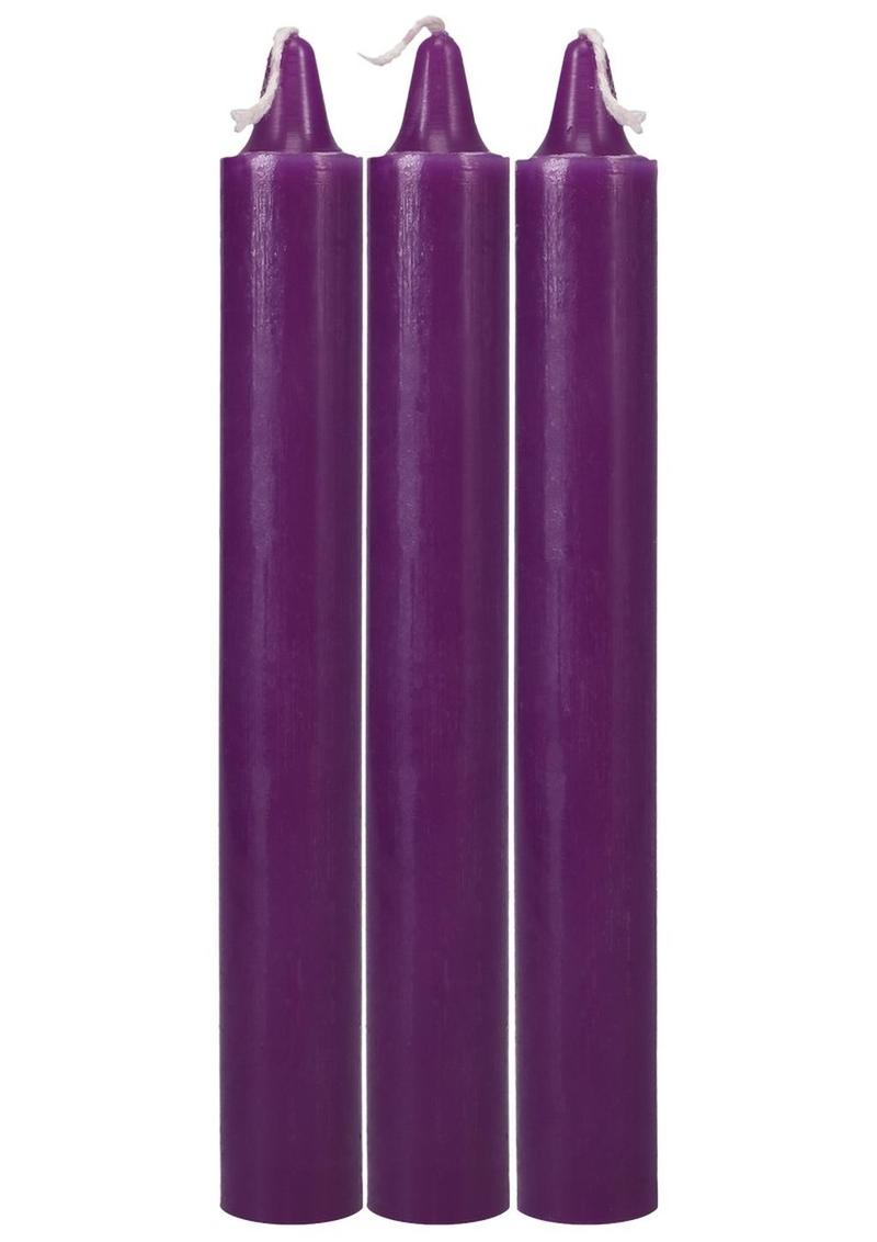 Load image into Gallery viewer, Doc Johnson Japanese Drip Candles - Purple - 3 Pack
