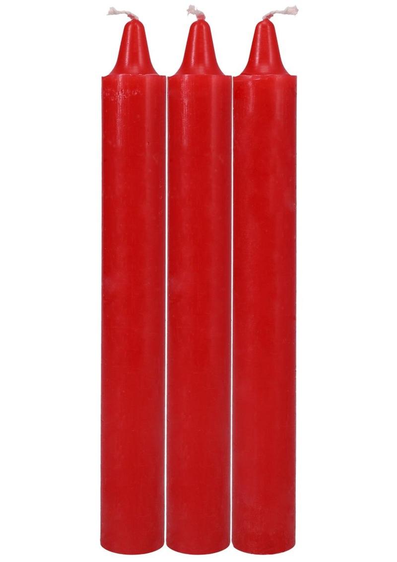 Load image into Gallery viewer, Doc Johnson Japanese Drip Candles - Red - 3 Pack
