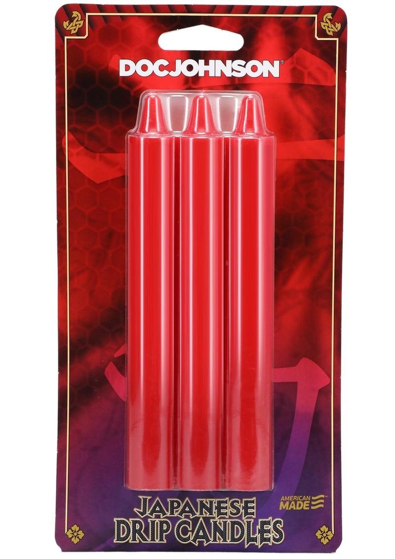 Load image into Gallery viewer, Doc Johnson Japanese Drip Candles - Red - 3 Pack
