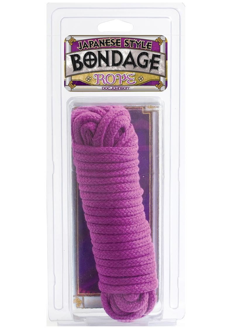 Load image into Gallery viewer, Doc Johnson Japanese Style Cotton Bondage Rope - Purple - 32 Feet
