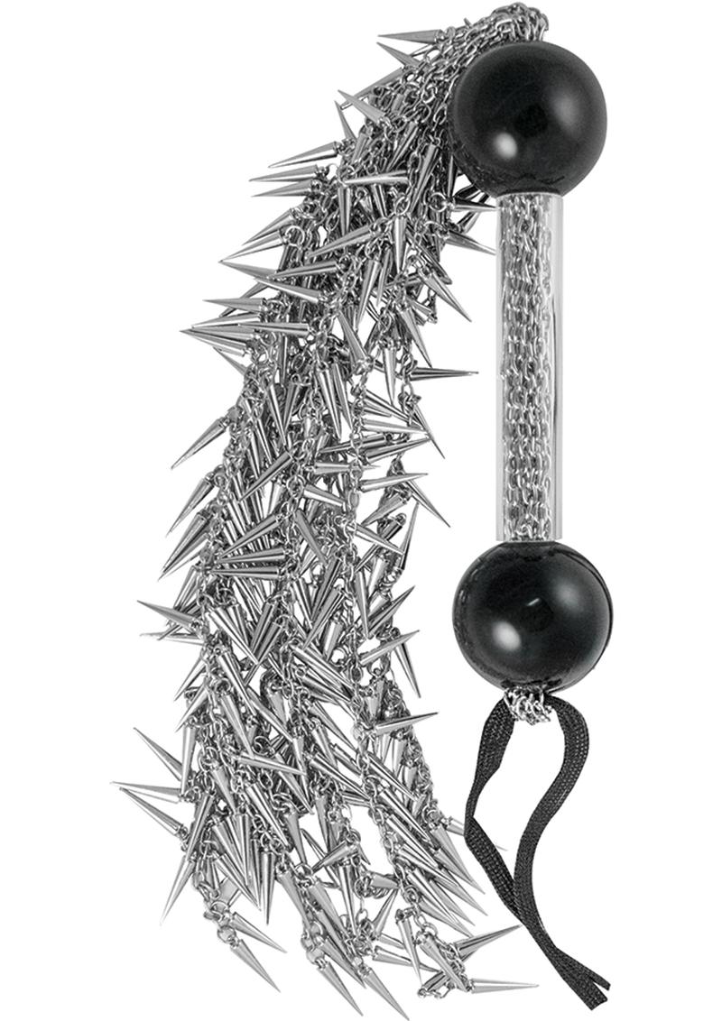 Load image into Gallery viewer, Dominant Submissive Collection Spike Chaine Whip - Metal/Silver
