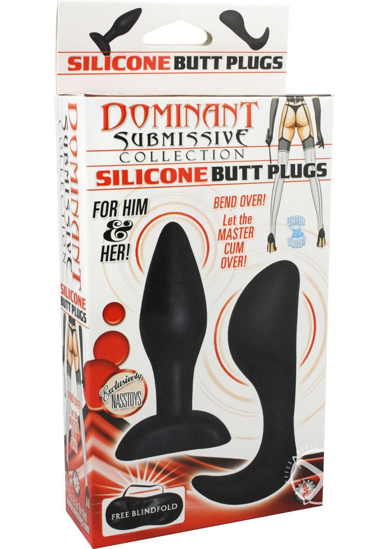 Load image into Gallery viewer, Dominant Submissive Silicone Butt Plug - Black
