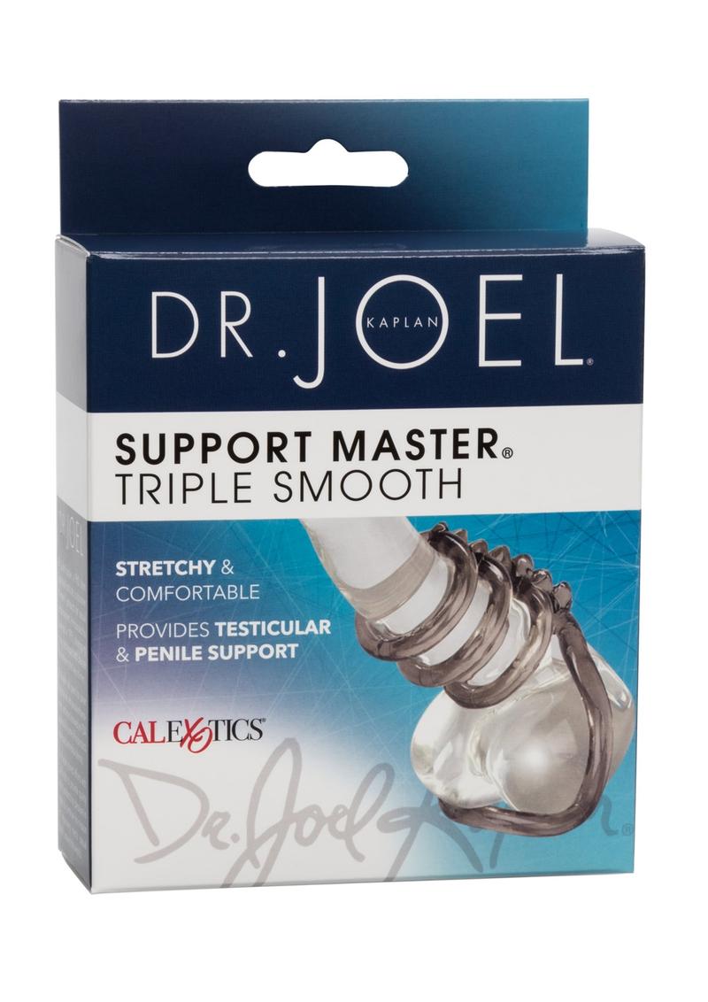 Load image into Gallery viewer, Dr. Joel Kaplan Support Master Triple Smooth Cock Ring - Smoke
