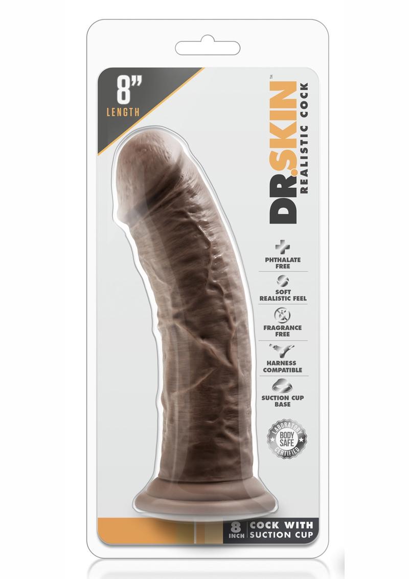 Load image into Gallery viewer, Dr. Skin Dildo - Chocolate - 8in
