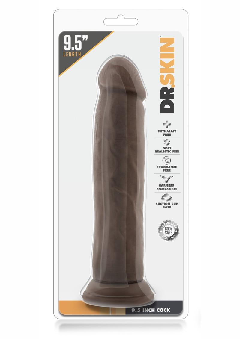 Load image into Gallery viewer, Dr. Skin Dildo - Chocolate - 9.5in
