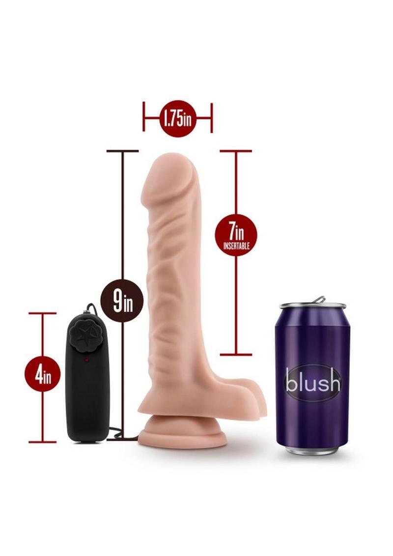 Load image into Gallery viewer, Dr. Skin Dr. James Vibrating Dildo with Balls and Remote Control
