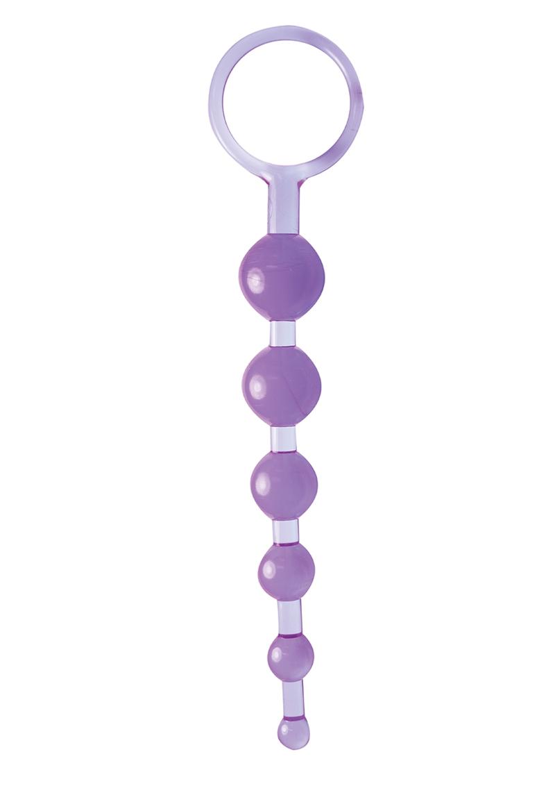 Load image into Gallery viewer, Dragonz Tale Anal Pleasures Silicone Anal Beads - Blue/Purple
