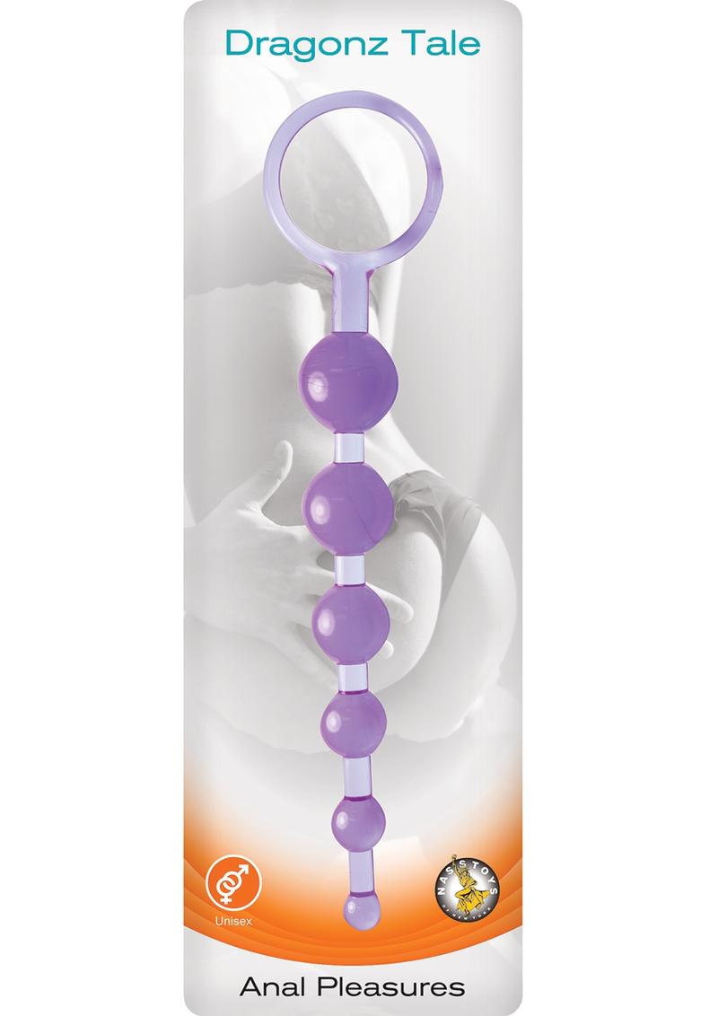 Load image into Gallery viewer, Dragonz Tale Anal Pleasures Silicone Anal Beads - Blue/Purple
