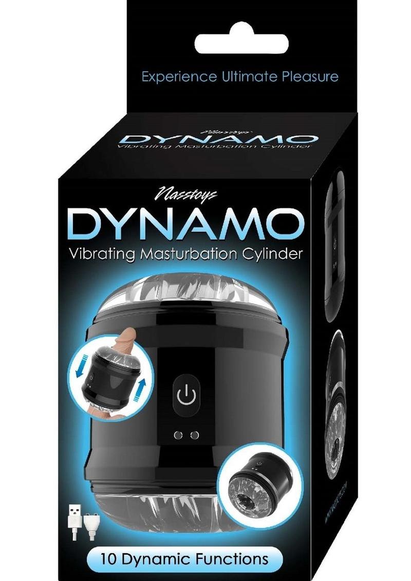 Load image into Gallery viewer, Dynamo Rechargeable Dual End Vibrating Masturbator Cup - Black
