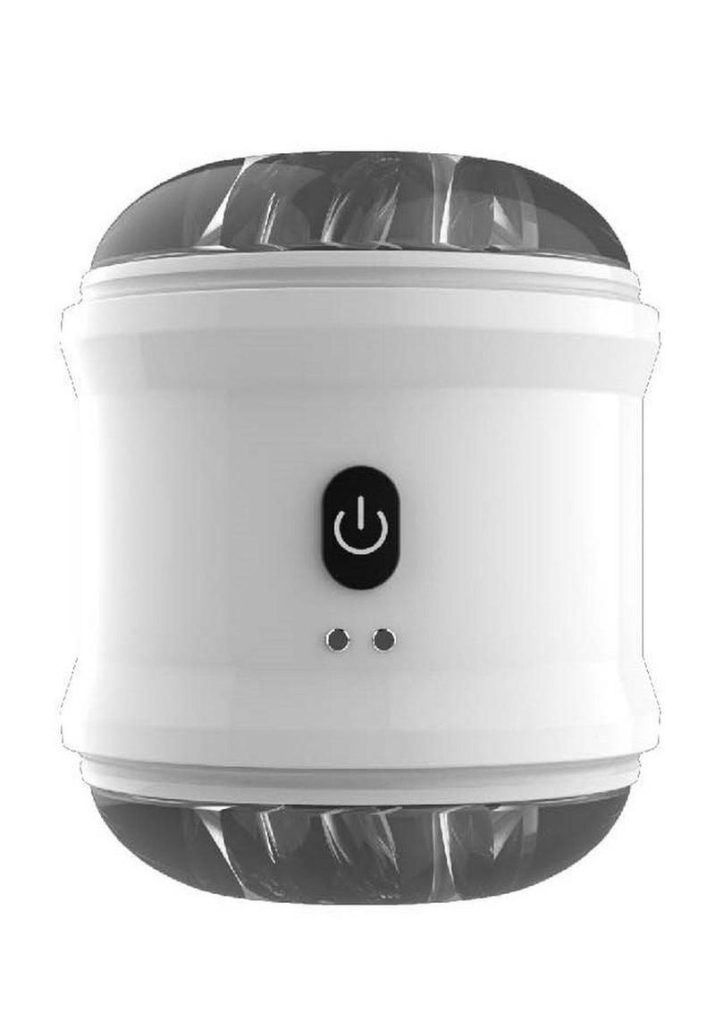 Load image into Gallery viewer, Dynamo Rechargeable Dual End Vibrating Masturbator Cup - White
