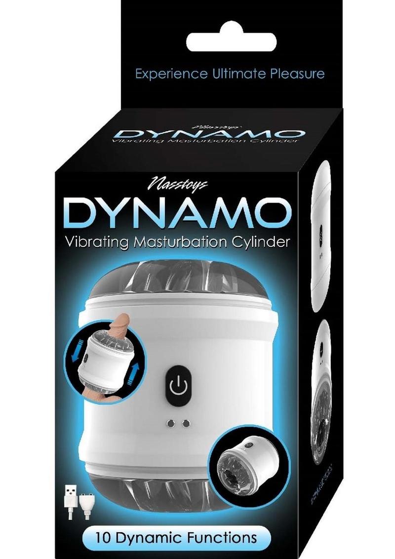 Load image into Gallery viewer, Dynamo Rechargeable Dual End Vibrating Masturbator Cup - White
