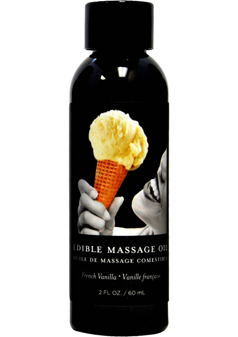 Load image into Gallery viewer, Earthly Body Hemp Seed Edible Massage Oil French Vanilla - 2oz
