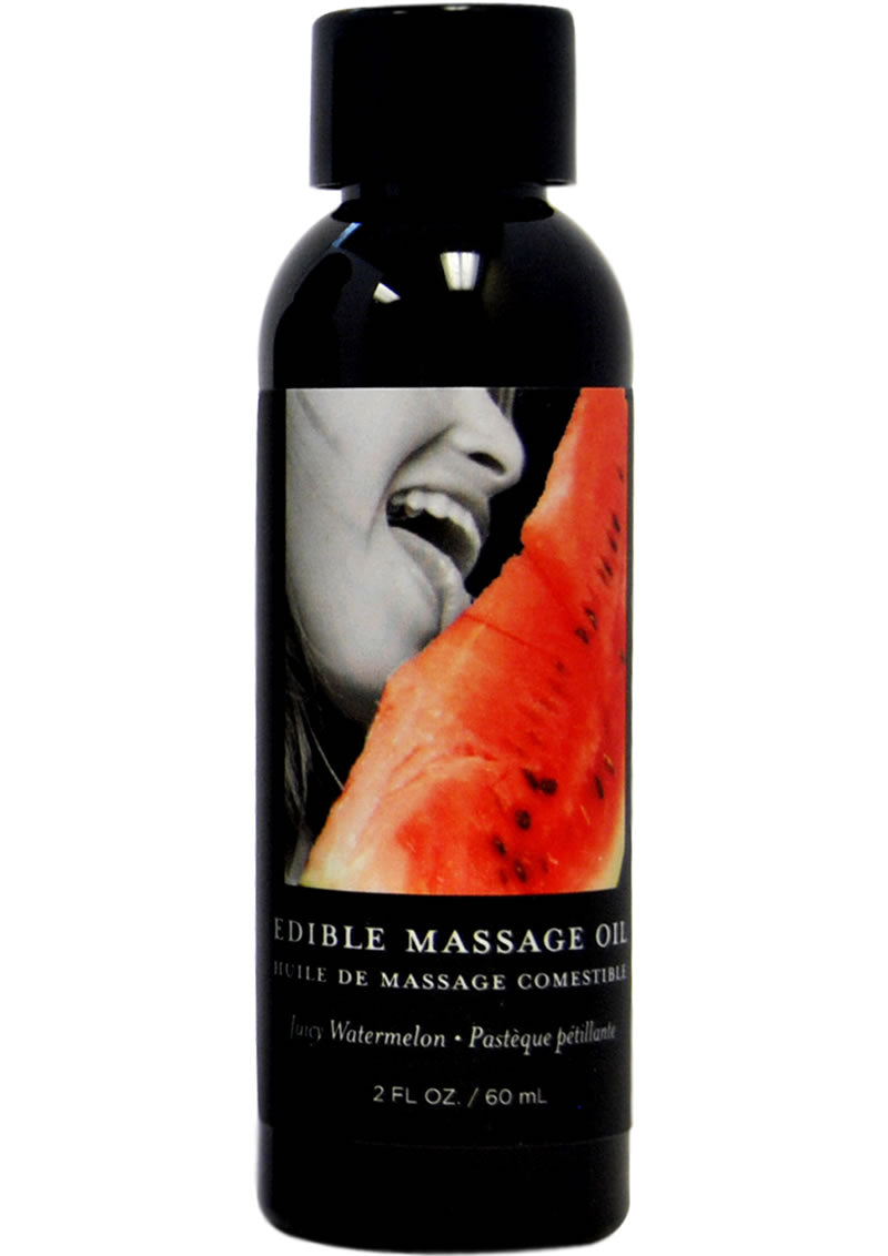 Load image into Gallery viewer, Earthly Body Hemp Seed Edible Massage Oil Juicy Watermelon - 2oz
