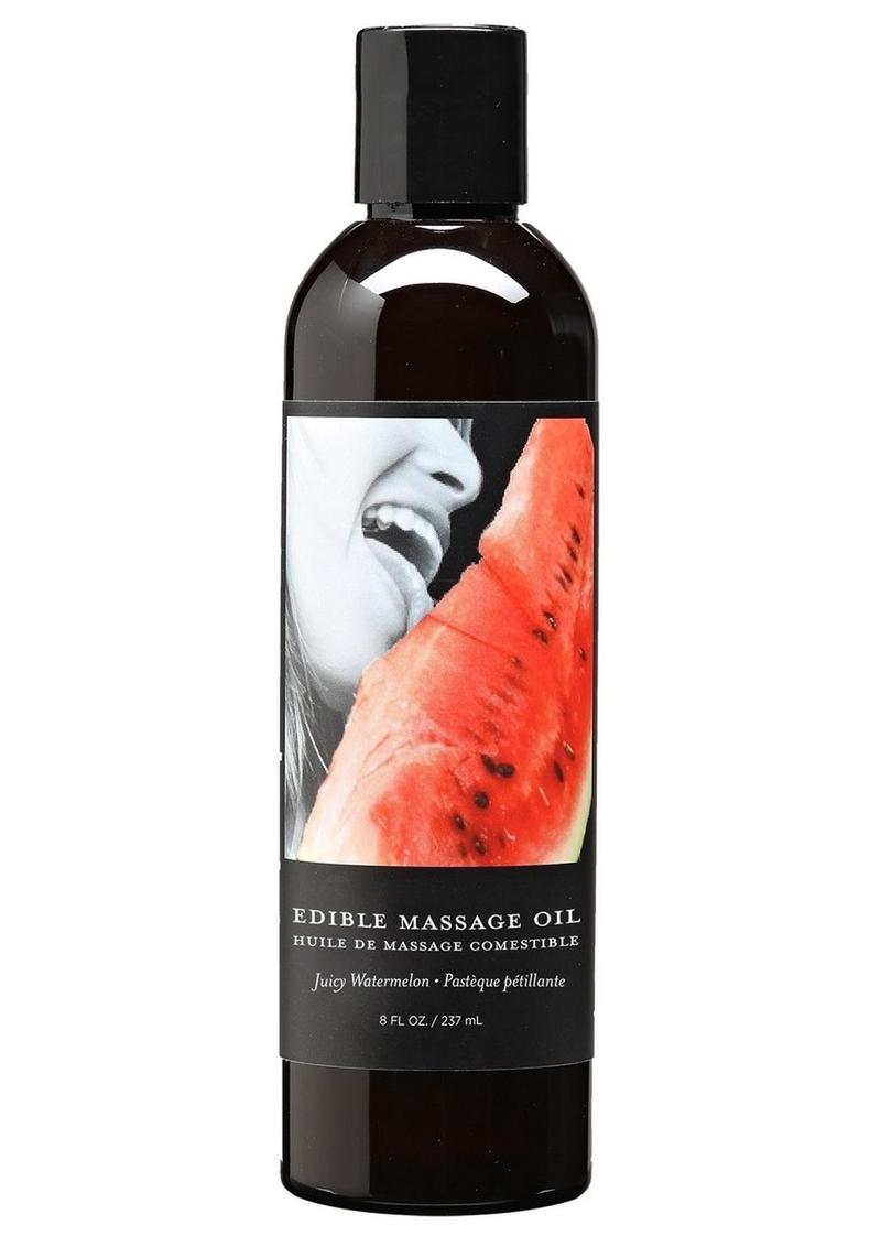 Load image into Gallery viewer, Earthly Body Hemp Seed Edible Massage Oil Juicy Watermelon - 8oz
