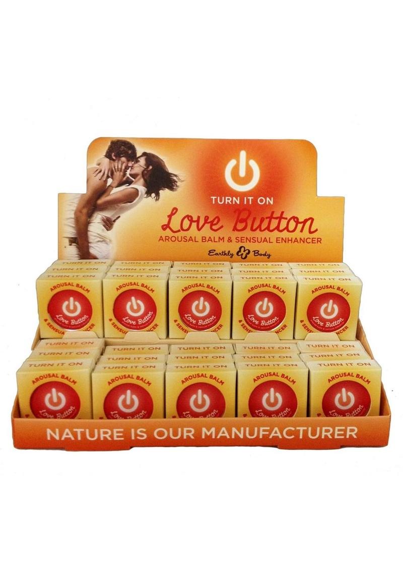 Load image into Gallery viewer, Earthly Body Hemp Seed Love Button Cooling Arousal Balm - 30 Each Per Display/Display
