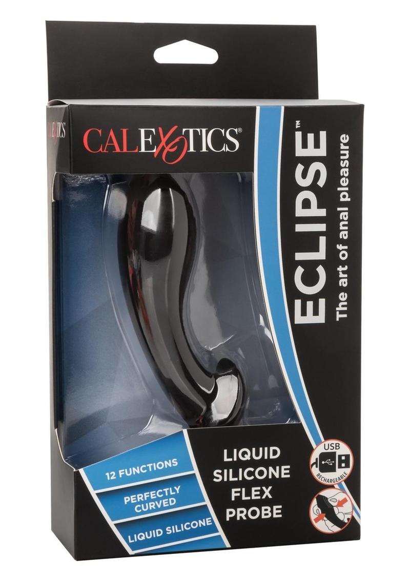 Load image into Gallery viewer, Eclipse Rechargeable Liquid Silicone Flex Probe - Black
