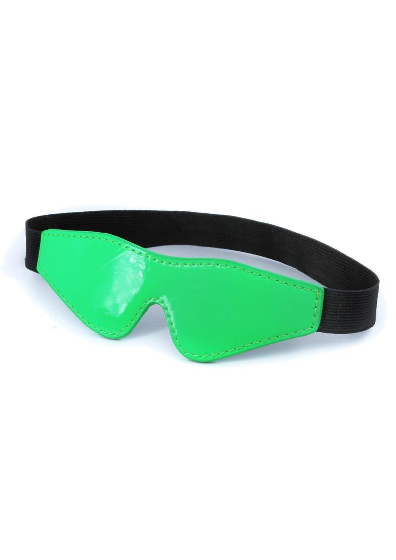 Load image into Gallery viewer, Electra Play Things Pu Leather Blindfold - Green
