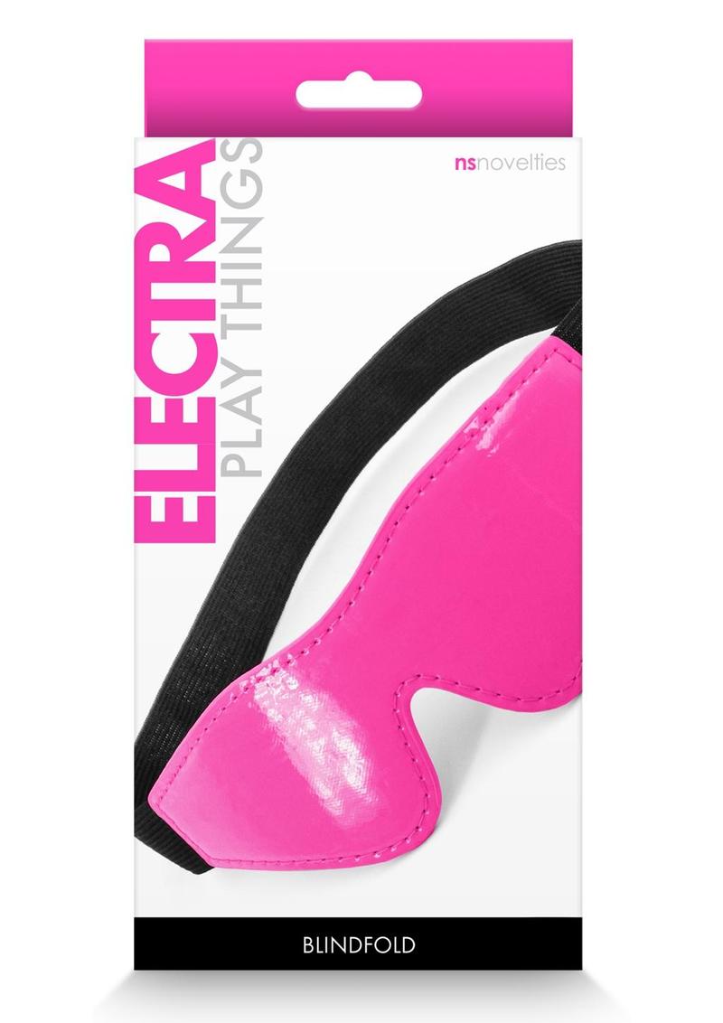 Load image into Gallery viewer, Electra Play Things Pu Leather Blindfold - Pink
