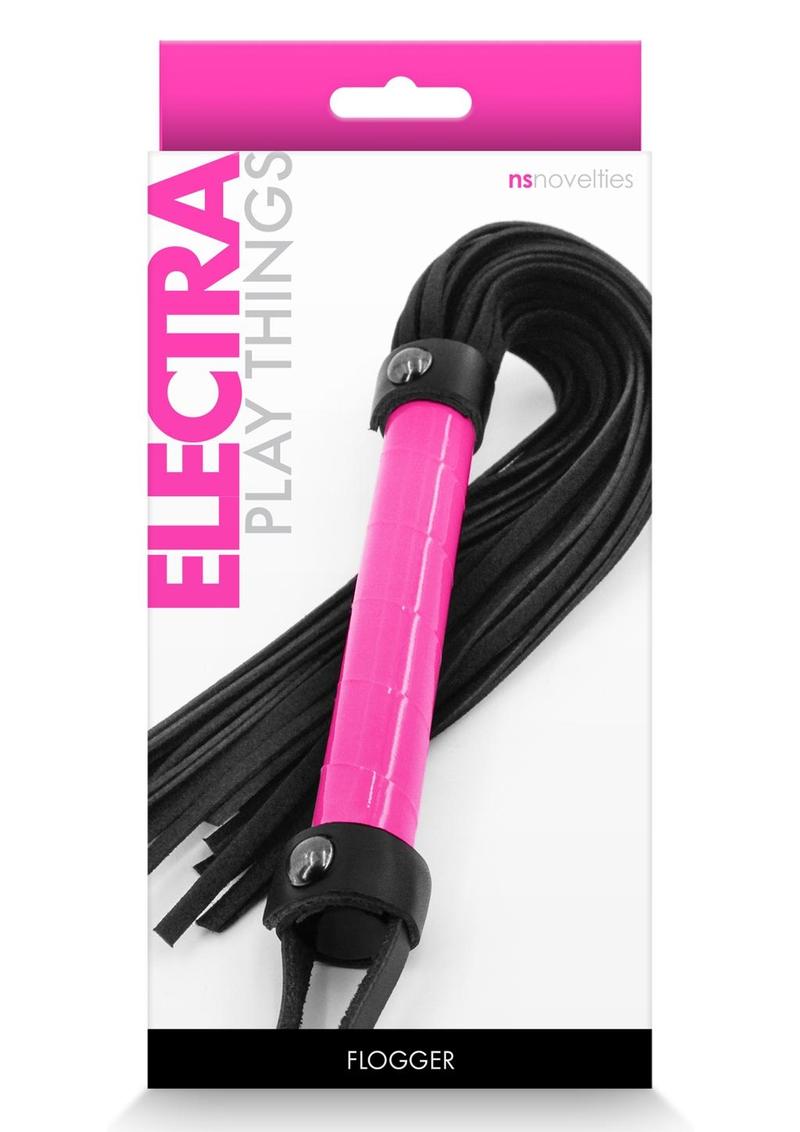 Load image into Gallery viewer, Electra Play Things Pu Leather Flogger - Pink
