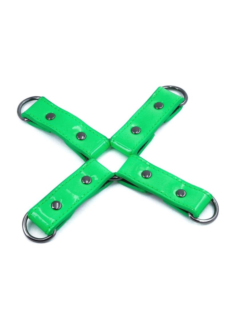 Load image into Gallery viewer, Electra Play Things Pu Leather Hog Tie - Green
