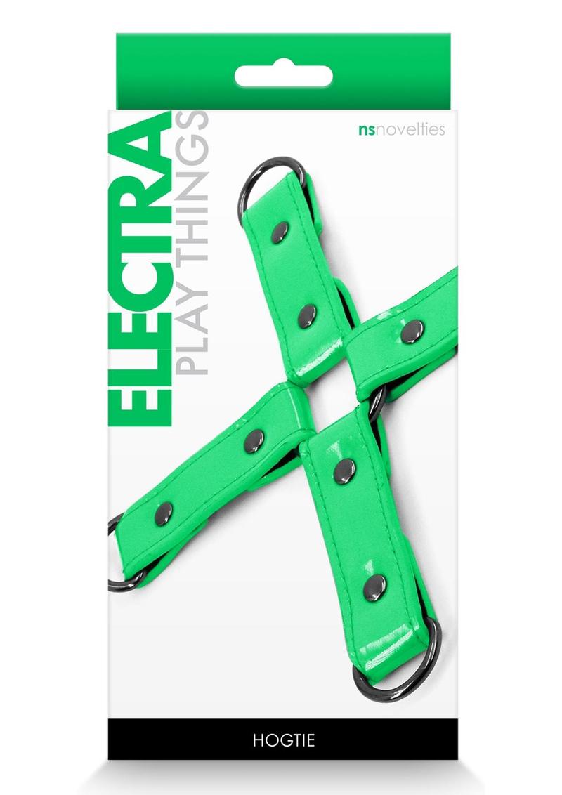 Load image into Gallery viewer, Electra Play Things Pu Leather Hog Tie - Green
