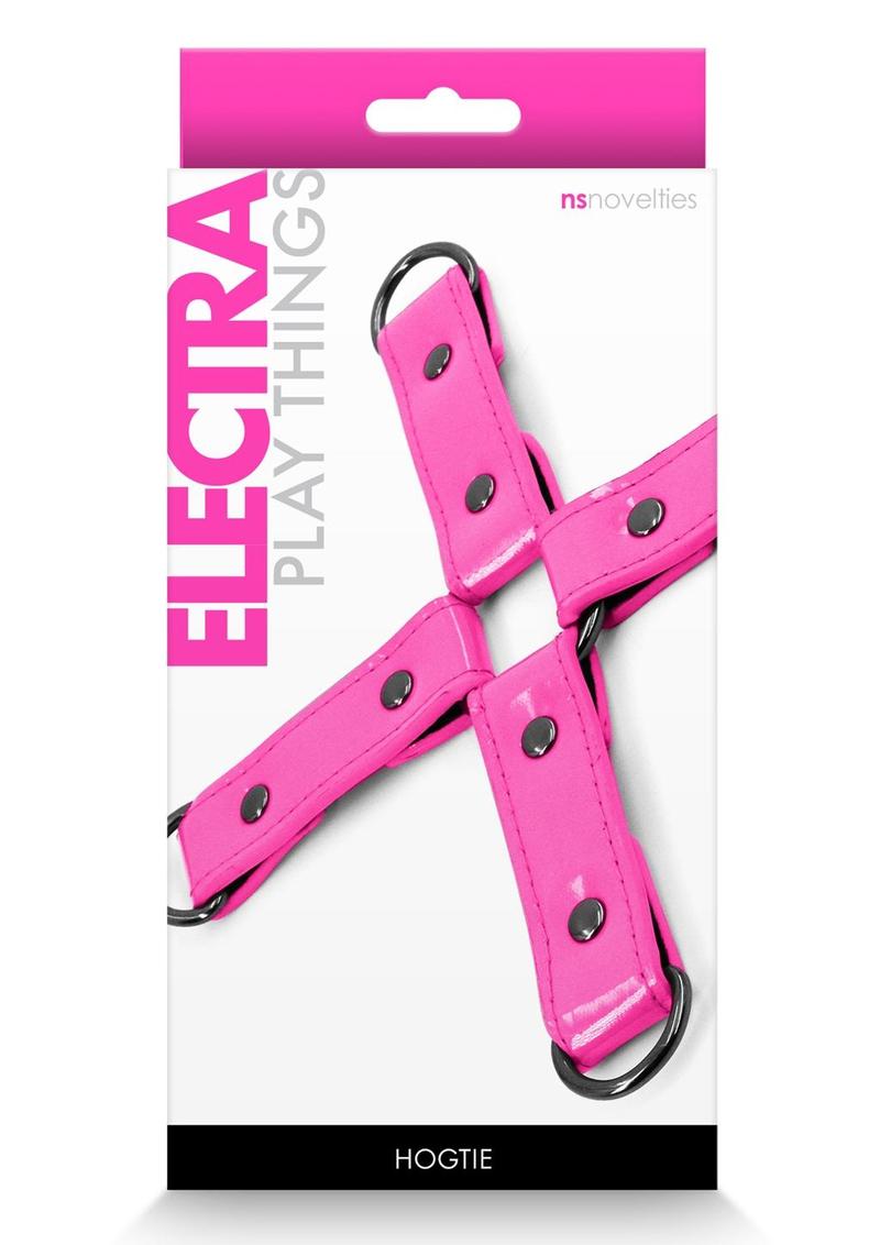 Load image into Gallery viewer, Electra Play Things Pu Leather Hog Tie - Pink
