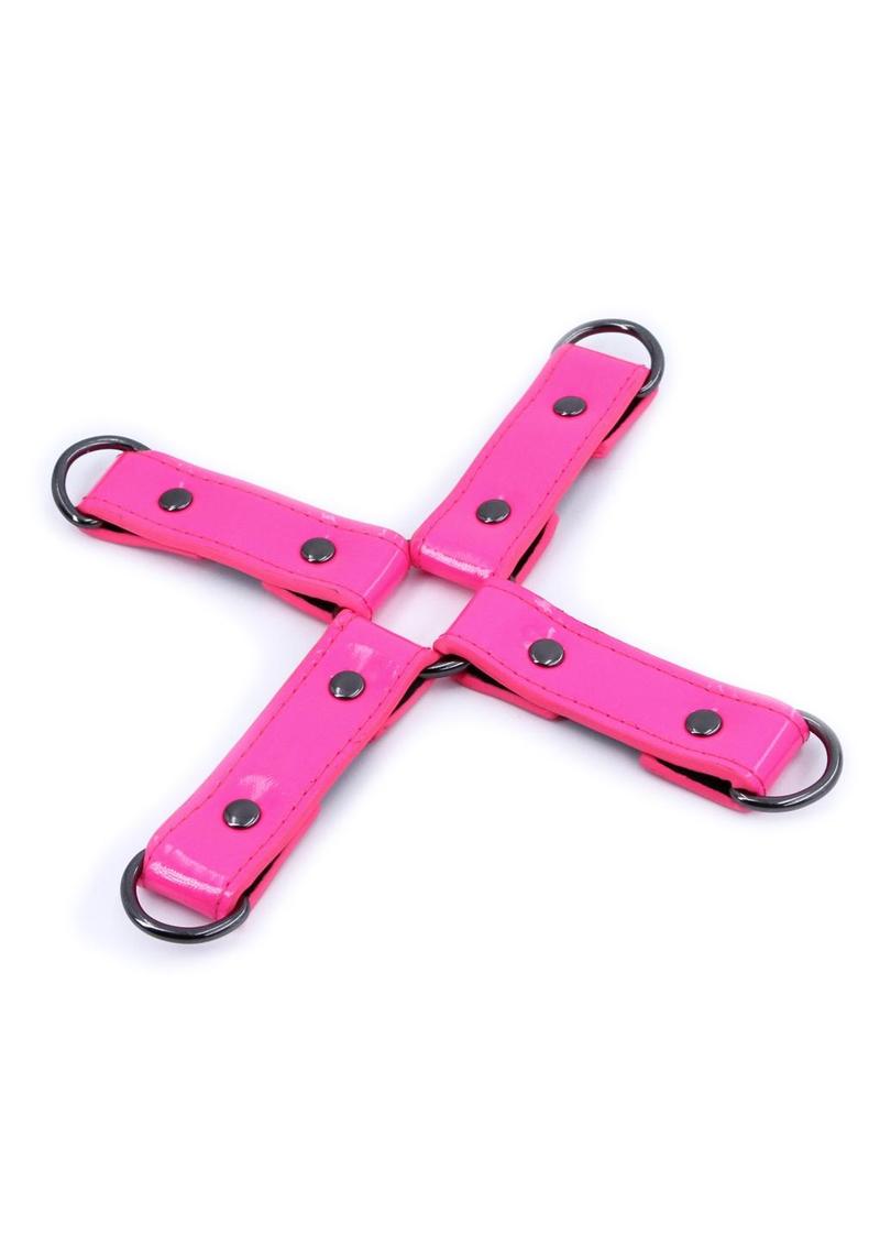 Load image into Gallery viewer, Electra Play Things Pu Leather Hog Tie - Pink
